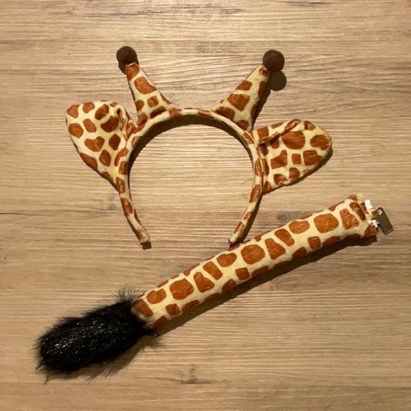 Other - SOLD Halloween Giraffe Costume Tail & Ears